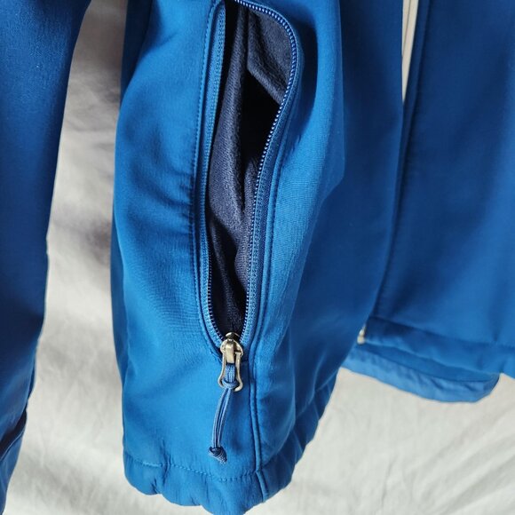 Columbia Sportswear Men’s Hooded Jacket Size Large Blue White Zipper - Picture 7 of 16